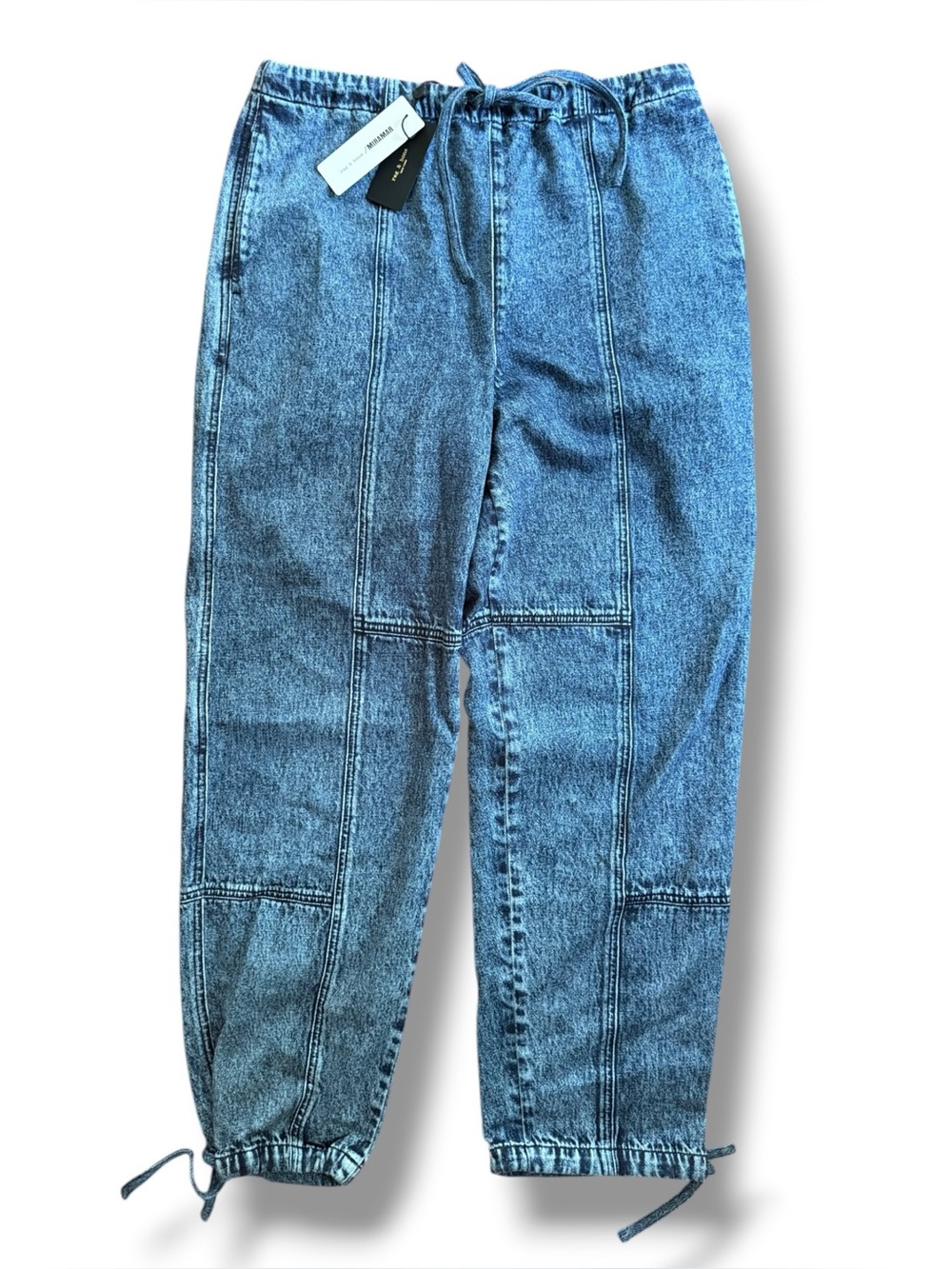 Rag & Bone Miramar NWT Fleece Terry Jordan Pant Drawstring Sweatpant Jeans Sz M - Picture 6 of 13